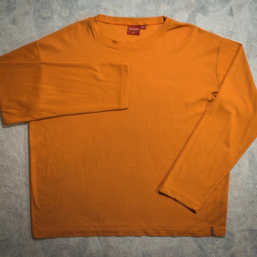 Report Collection Pumpkin Orange L/S Sweater